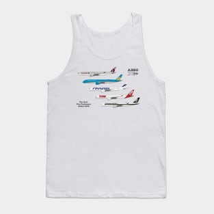 Airbus A350 First Five Customers Tank Top